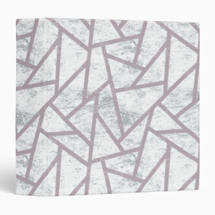 Pale grey mosaic pattern binder