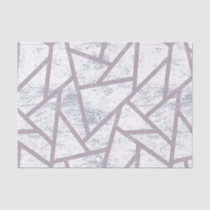 Pale grey mosaic pattern tissue paper