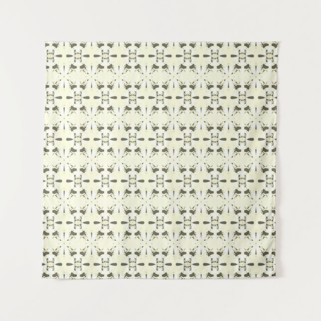 Pale grey-pink ornament. tapestry (Front)