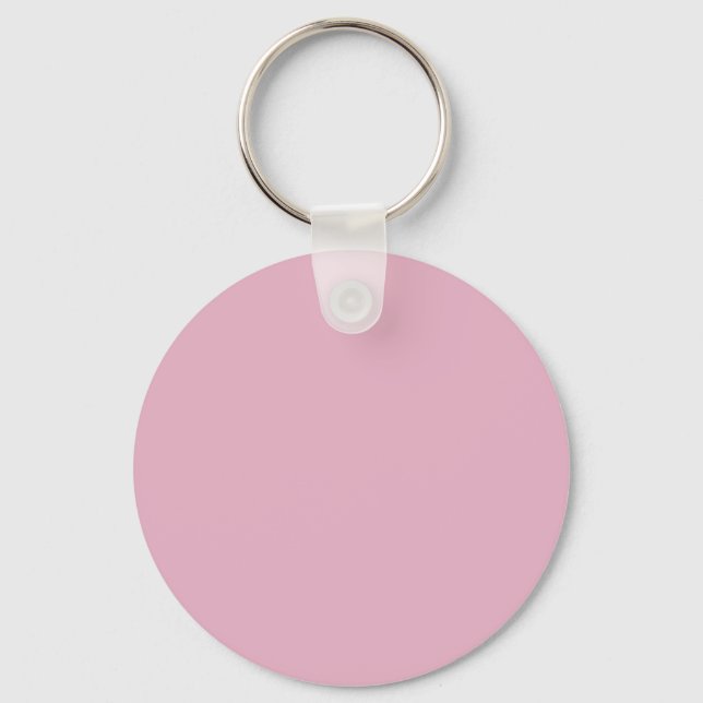 Pale Grey Raspberry E6B0C4 - Option to Add Name Keychain (Front)