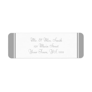 Pale Grey Return Address