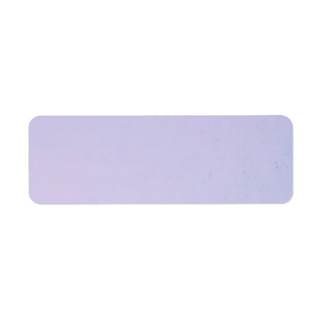 Pale Lavender Blank Customizable Label (Front)