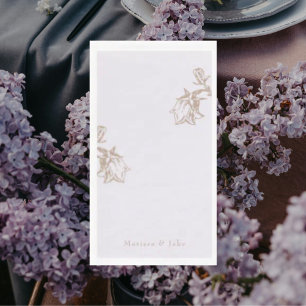 Pale Lavender Personalized Chinoiserie  Napkin