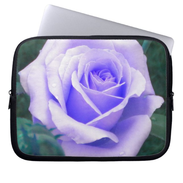 Pale Lavender Rose Laptop Sleeve (Front)