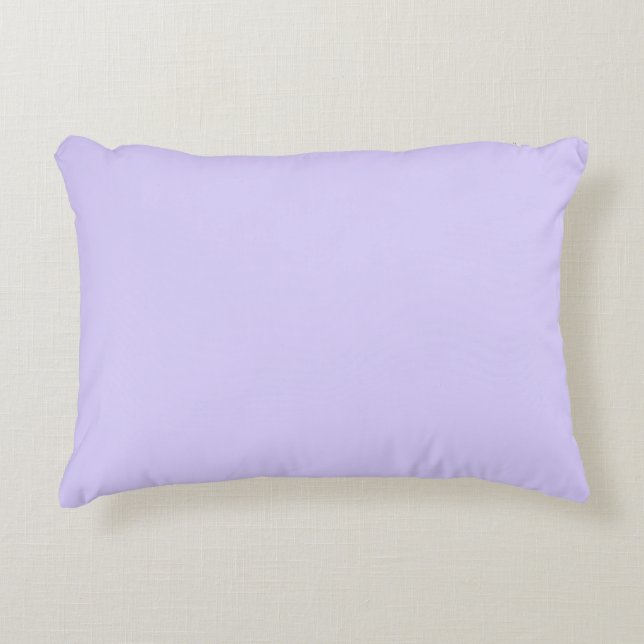 Pale Lavender Solid Colour Accent Pillow (Front)