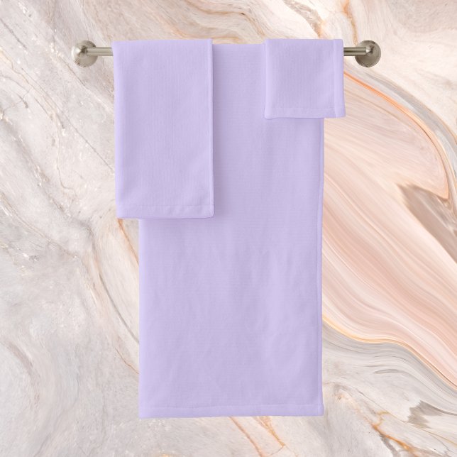 Pale Lavender Solid Colour Bath Towel Set (Creator Uploaded)