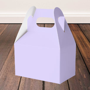 Pale Lavender Solid Colour Favor Box