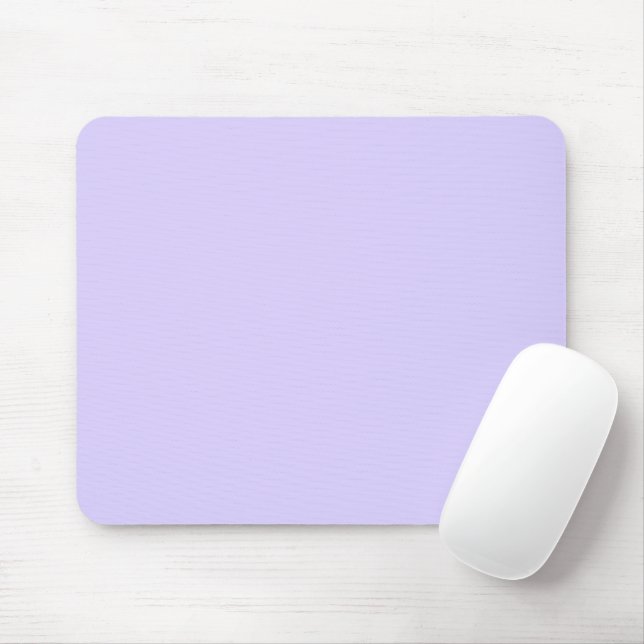Pale Lavender Solid Colour Mouse Pad (With Mouse)