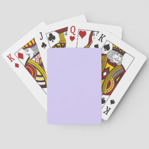 Pale Lavender Solid Colour Playing Cards