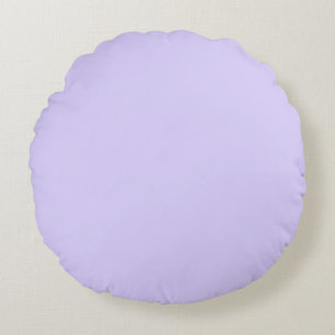 Pale Lavender Solid Colour Round Pillow
