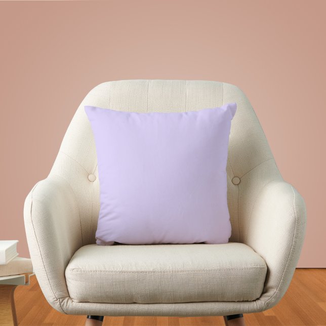 Pale Lavender Solid Colour Throw Pillow (Creator Uploaded)