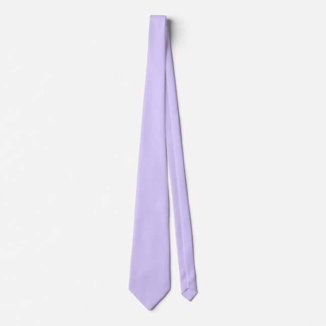 Pale Lavender Solid Colour Tie (Front)