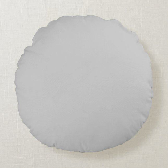pale light grey Solid plain colour pillow (Front)