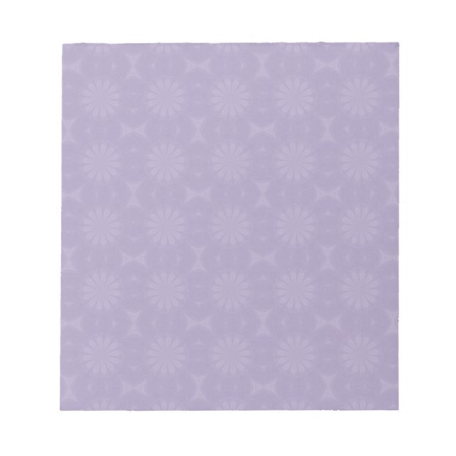 Pale Lilac Pattern Notepad (Front)