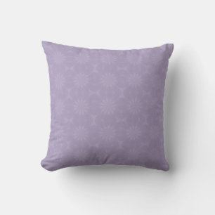 Pale Lilac Pattern Throw Pillow Personalized