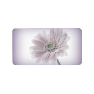 Pale Lilac Sunflower Labels