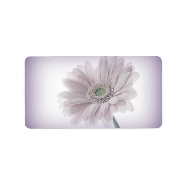 Pale Lilac Sunflower Labels (Front)
