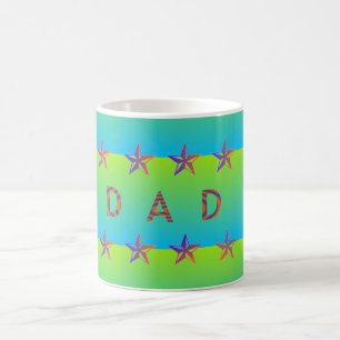 Pale Lime And Blue Two Tone Coffee Mug