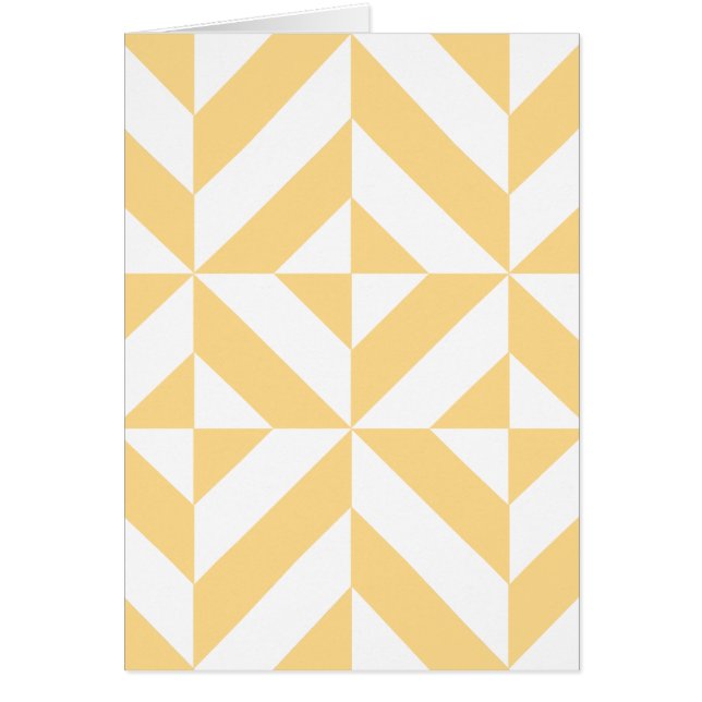 Pale Melon Geometric Deco Cube Pattern (Front)