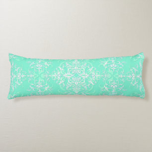 Pale Mint Green Double Damask Body Pillow