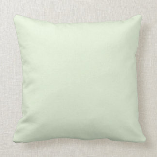 Pale Mint Green Throw Pillow