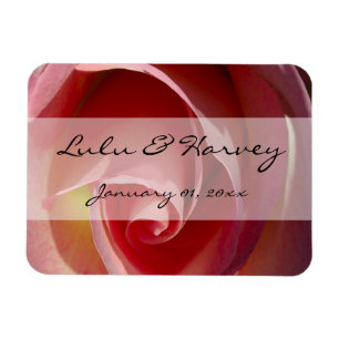 Pale Moon Rose Personal Wedding Magnet