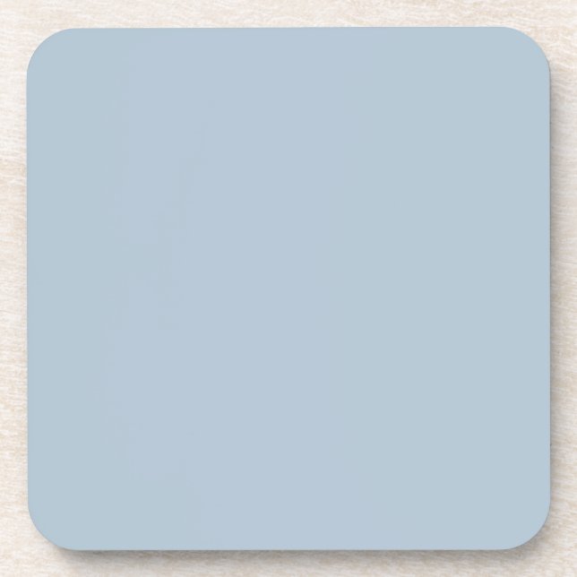Pale Pastel Blue Solid Colour - Colour - Hue Coaster (Front)
