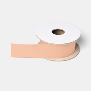 Pale Pastel Peach Pop Of Colour Satin Ribbon