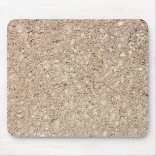 Pale Peachy Beige Cement Sidewalk Mouse Pad