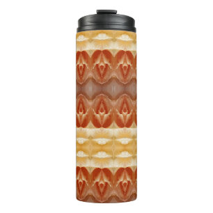 Pale Peachy Ikat 9 Thermal Tumbler