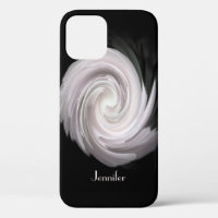 Pale Pink Abstract Swirl, Name,
