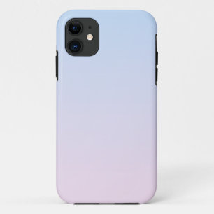 Pale Pink and Blue Gradient Background iPhone 11 Case