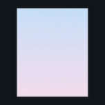 Pale Pink and Blue Gradient Background Flyer<br><div class="desc">Pale pink and blue gradient colours.</div>