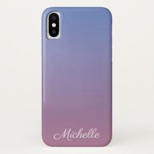 Pale pink and blue gradient ombre Case-Mate iPhone case