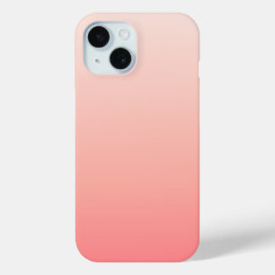 Pale pink and peach gradient iPhone 15 case