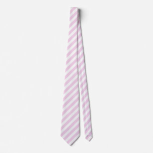 Pale pink and white candy stripes tie