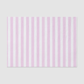 Pale pink and white candy stripes tissue paper