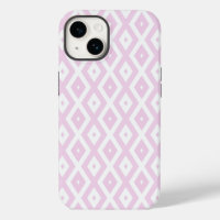 Pale pink and white diamond pattern