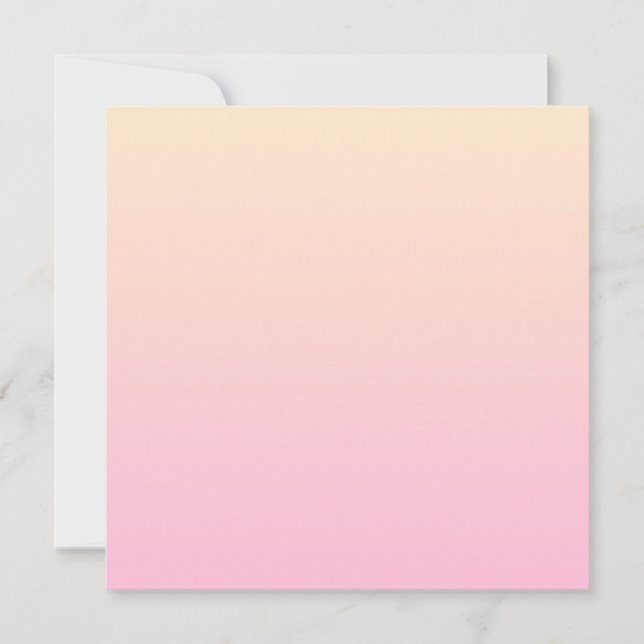 Pale pink and yellow gradient background (Front)
