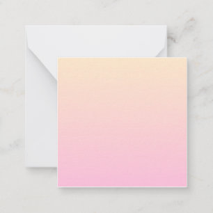 Pale pink and yellow gradient background card