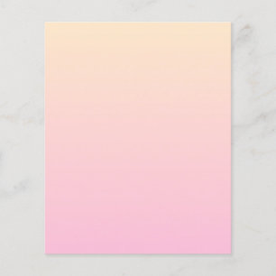 Pale pink and yellow gradient background flyer