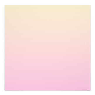 Pale pink and yellow gradient background photo print