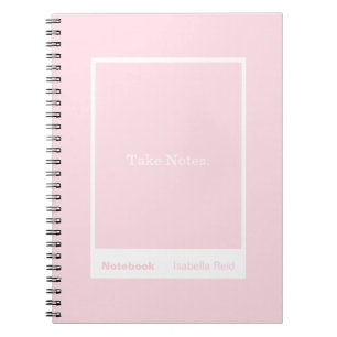 Pale Pink Block Quote Classic Notebook
