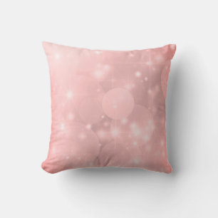 Pale Pink Blush Sparkly design Throw Pillow