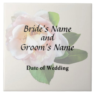 Pale Pink Camellia Wedding Products Tile