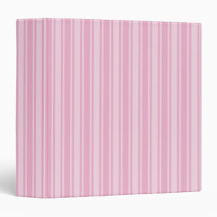 Pale pink candy stripes binder