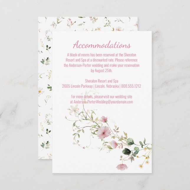 Pale Pink Floral Enclosure (Front/Back)