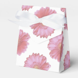 Pale pink gerbera daisy favor box
