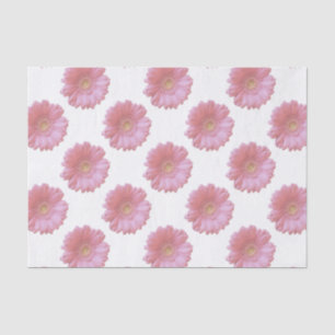 Pale pink gerbera daisy tissue paper