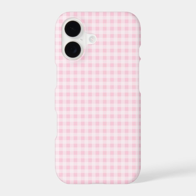 Pale Pink Gingham Plaid (Back)